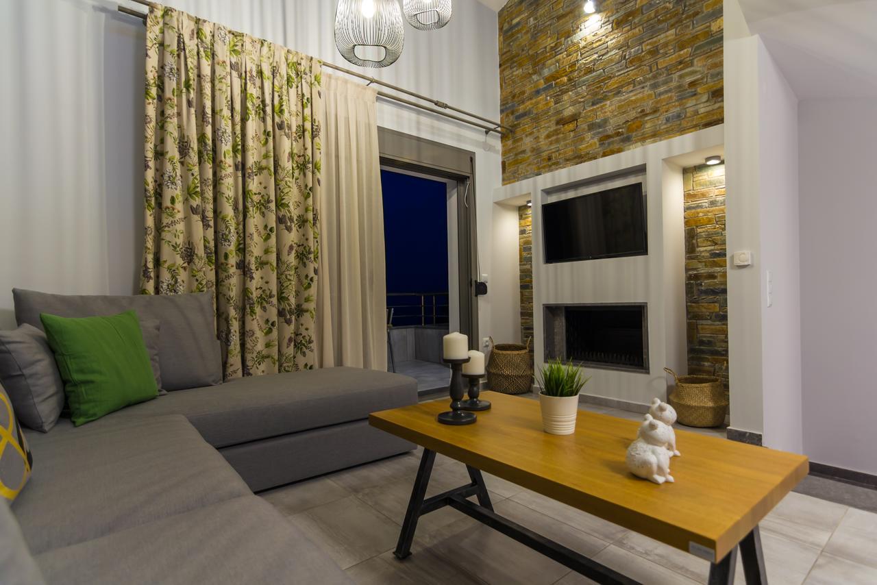 Ntinas Villa With Sea View Скала Потамияс Екстериор снимка