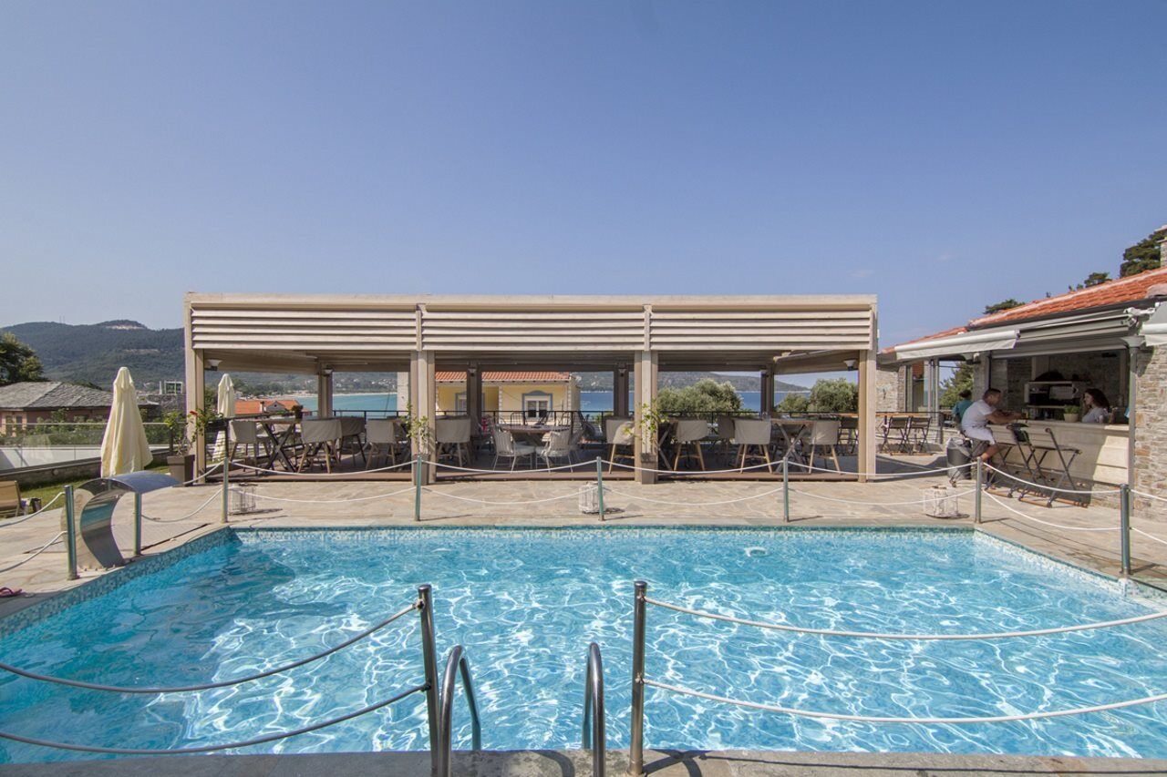 Ntinas Villa With Sea View Скала Потамияс Екстериор снимка