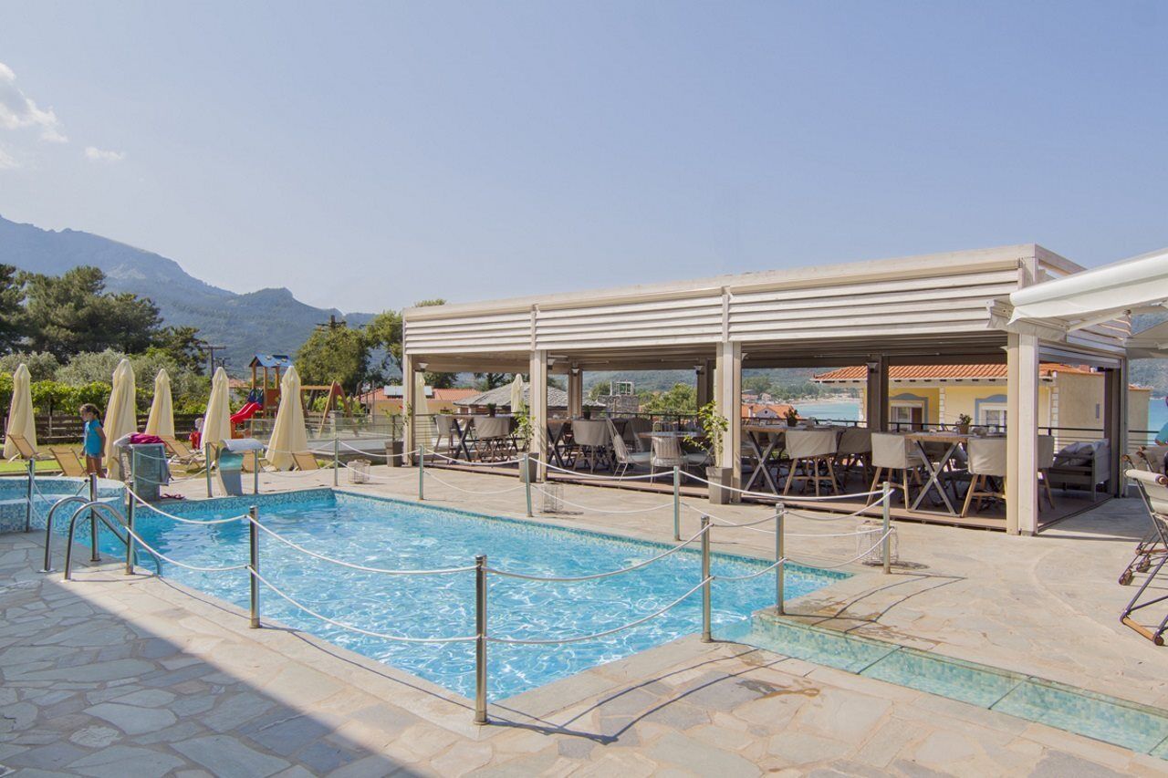 Ntinas Villa With Sea View Скала Потамияс Екстериор снимка